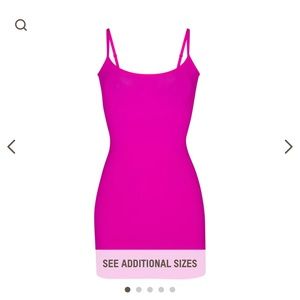 Skims Fits Everybody Dress in Fuchsia